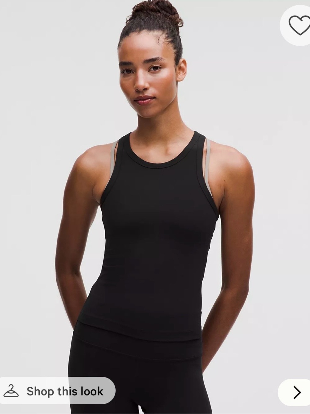lululemon athletica Black Racerback Workout Tank Size 10